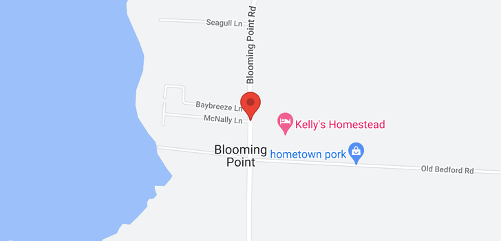 map of Lot 3 Blooming Point Road